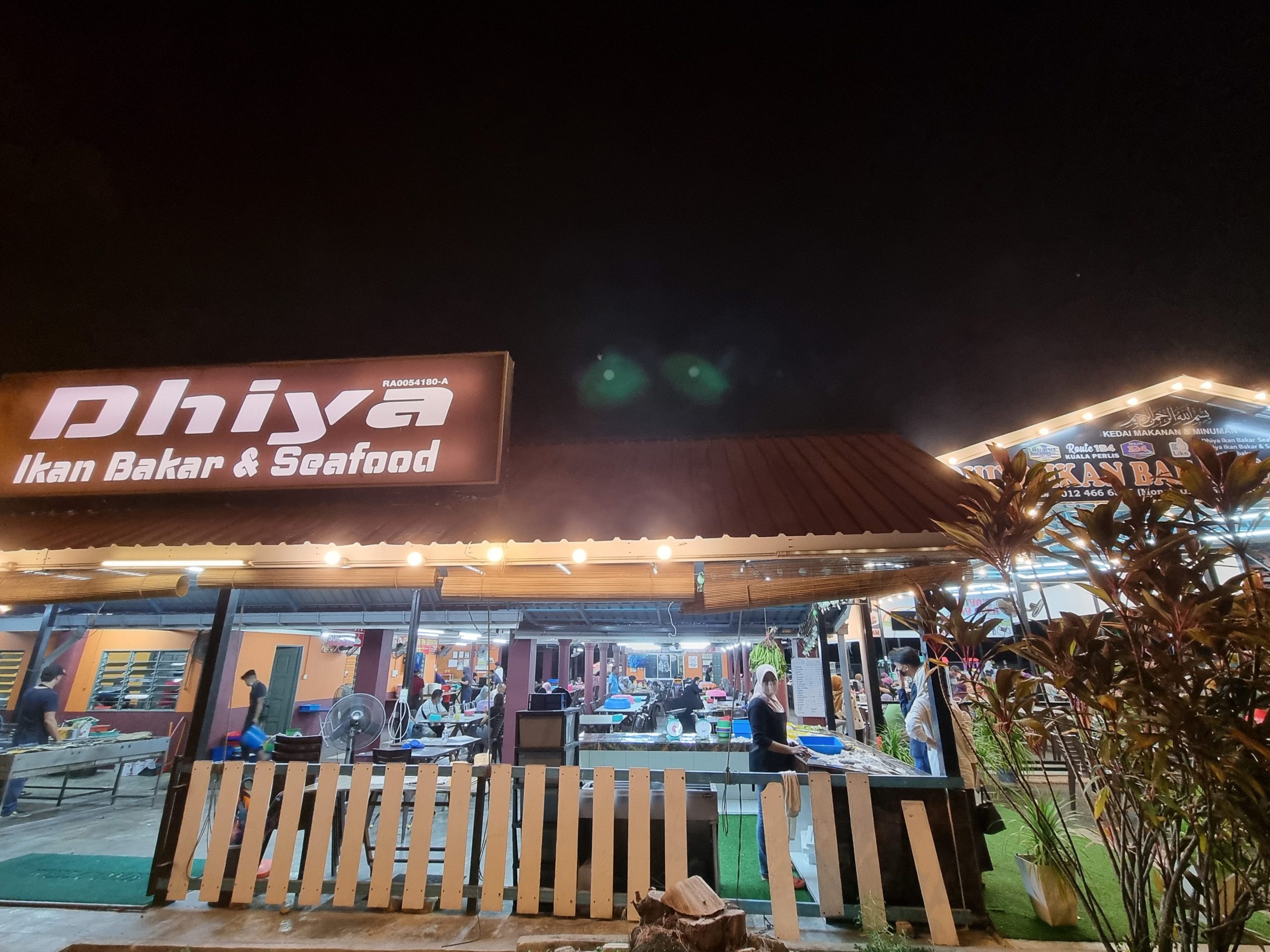 dhiya ikan bakar seafood scaled